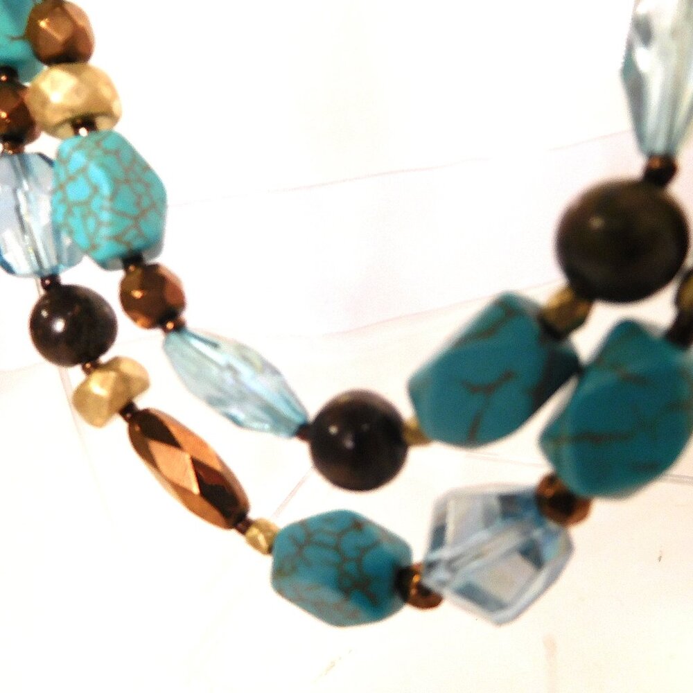 Double Strand Statement Necklace - image 2